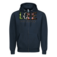 Navy love our troops Zipper Hoodie - CowhideDigitalArt