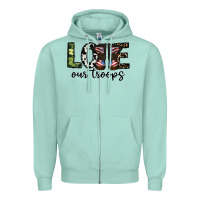 Love Our Troops Zipper Hoodie | Teevron