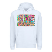 White my temper goes from zerobail money real quick Premium Hoodie - NancyCooperArtShop