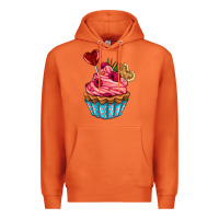 Carrot valentines day cupcake Premium Hoodie - AdoDesignShop