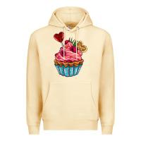 Pina Colada valentines day cupcake Premium Hoodie - AdoDesignShop