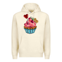 Sandshell valentines day cupcake Premium Hoodie - AdoDesignShop