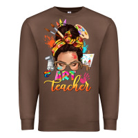 Chestnut art teacher messy bun Premium Sweatshirt - NancyCooperArtShop
