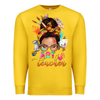 Lemon art teacher messy bun Premium Sweatshirt - NancyCooperArtShop