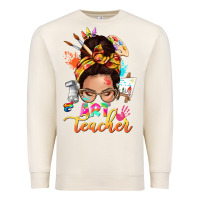 Sandshell art teacher messy bun Premium Sweatshirt - NancyCooperArtShop
