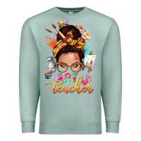 Seafoam art teacher messy bun Premium Sweatshirt - NancyCooperArtShop
