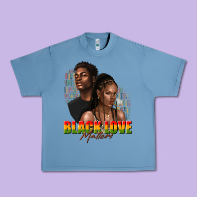 Urban Heavy Tee afro black love matters