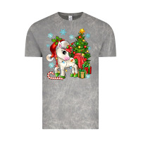 Cloud Rock Christmas unicorn Vintage Tee - Zillion Design Studio