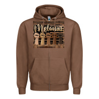 Chestnut melanin American flag Zipper Hoodie - HRA Design Shop