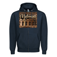Navy melanin American flag Zipper Hoodie - HRA Design Shop