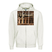 Oatmeal Heather melanin American flag Zipper Hoodie - HRA Design Shop