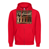 Red melanin American flag Zipper Hoodie - HRA Design Shop