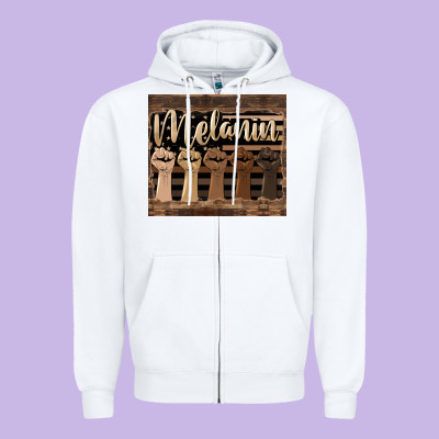 Melanin American Flag Zipper Hoodie Designed By Hra Design Shop
