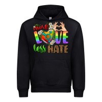 Black More Love Less Hate LGBTQ Urban Hoodie - BundleAndBundleShop