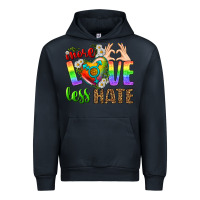 Navy More Love Less Hate LGBTQ Urban Hoodie - BundleAndBundleShop