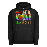 Pigment Black More Love Less Hate LGBTQ Urban Hoodie - BundleAndBundleShop
