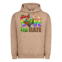 Pigment Burro More Love Less Hate LGBTQ Urban Hoodie - BundleAndBundleShop