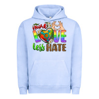 Pigment Grape Ice More Love Less Hate LGBTQ Urban Hoodie - BundleAndBundleShop