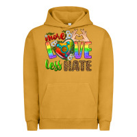 Pigment Peanut Butter More Love Less Hate LGBTQ Urban Hoodie - BundleAndBundleShop