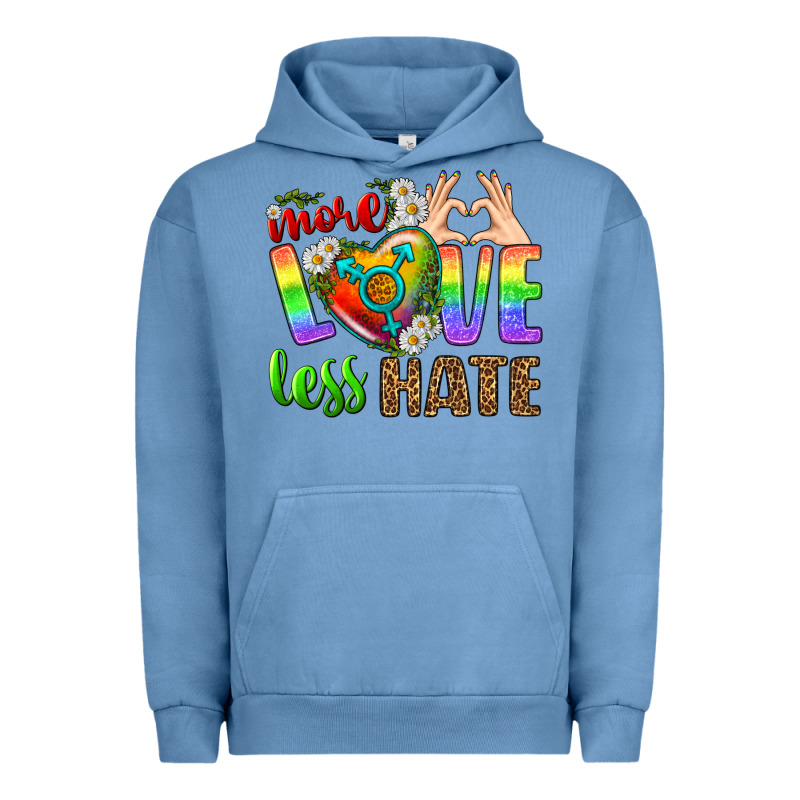 More Love Less Hate Lgbtq Urban Hoodie by BundleAndBundleShop | Teevron