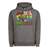Pigment Tornado More Love Less Hate LGBTQ Urban Hoodie - BundleAndBundleShop