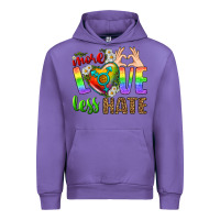 Tulip More Love Less Hate LGBTQ Urban Hoodie - BundleAndBundleShop