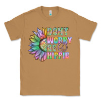 Toasted Coconut Don't Worry Be Hippie Classic Tee - CowhideDigitalArt