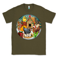Army Green Christmas coop ornament Classic Tee - FaDigitalArtStudio