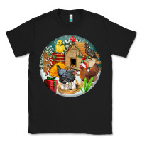 Black Christmas coop ornament Classic Tee - FaDigitalArtStudio