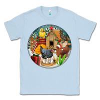 Dusty Blue Christmas coop ornament Classic Tee - FaDigitalArtStudio