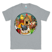 Heather Grey Christmas coop ornament Classic Tee - FaDigitalArtStudio