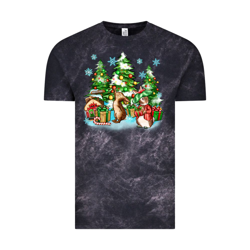 Christmas Rabbits Vintage Tee by Zillion Design Studio | Teevron