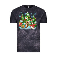 Cloud Black christmas rabbits Vintage Tee - Zillion Design Studio