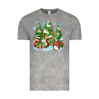 Cloud Rock christmas rabbits Vintage Tee - Zillion Design Studio