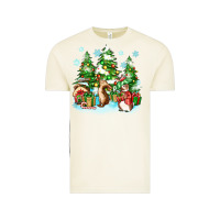 Vintage Arctic christmas rabbits Vintage Tee - Zillion Design Studio