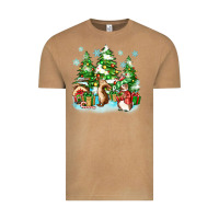 Vintage Camel christmas rabbits Vintage Tee - Zillion Design Studio