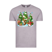 Vintage Zinc christmas rabbits Vintage Tee - Zillion Design Studio