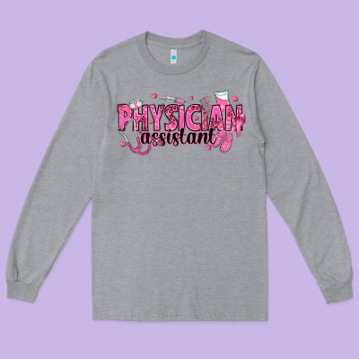 Breast Cancer Physician Long Sleeve Tee Designed By Texasbilliewilder