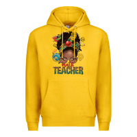 Lemon math teacher life afro messy bun Premium Hoodie - NancyCooperArtShop