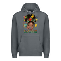 Rock math teacher life afro messy bun Premium Hoodie - NancyCooperArtShop