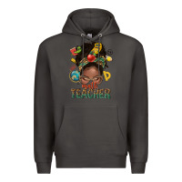 Smoke math teacher life afro messy bun Premium Hoodie - NancyCooperArtShop