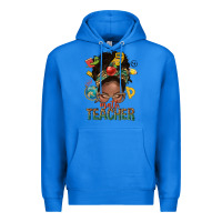 True Royal math teacher life afro messy bun Premium Hoodie - NancyCooperArtShop