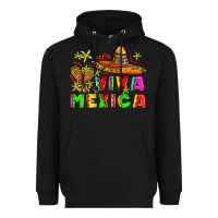 Black viva mexica Heavyweight Hoodie - AdoDesignShop