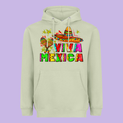 Viva Mexica Heavyweight Hoodie Designed By Adodesignshop