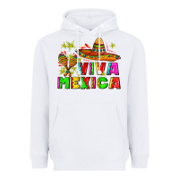 White viva mexica Heavyweight Hoodie - AdoDesignShop
