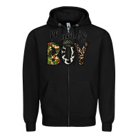 Black mama's boy Zipper Hoodie - CowhideDigitalArt