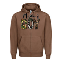 Chestnut mama's boy Zipper Hoodie - CowhideDigitalArt