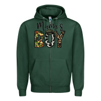 Sports Green mama's boy Zipper Hoodie - CowhideDigitalArt