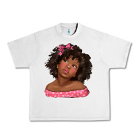 Lunar Rock afro black girlchild kiss with bow Urban Heavy Tee - texasbilliewilder