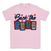 Bubblegum Pink Back the blue Classic Tee - Neo Western